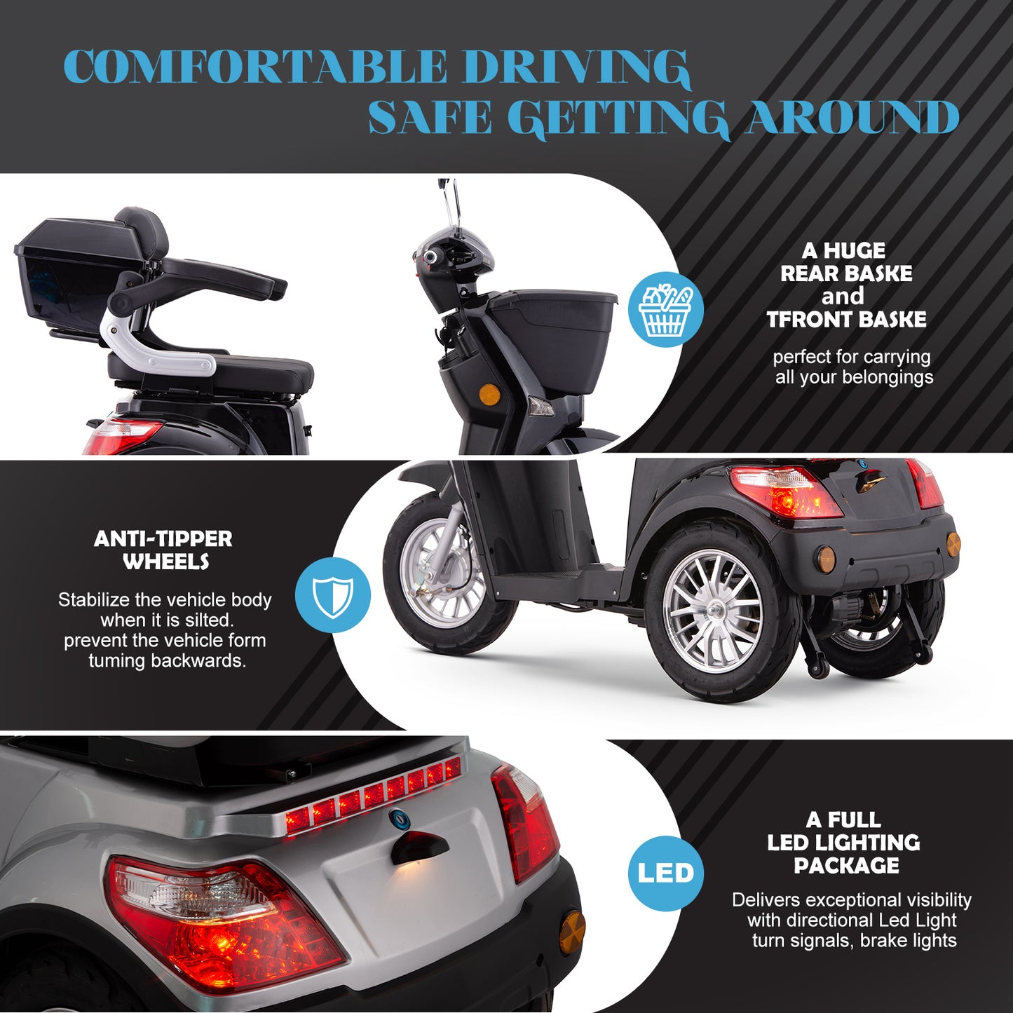 SUNDERWELL Mobility Scooters XW-E07