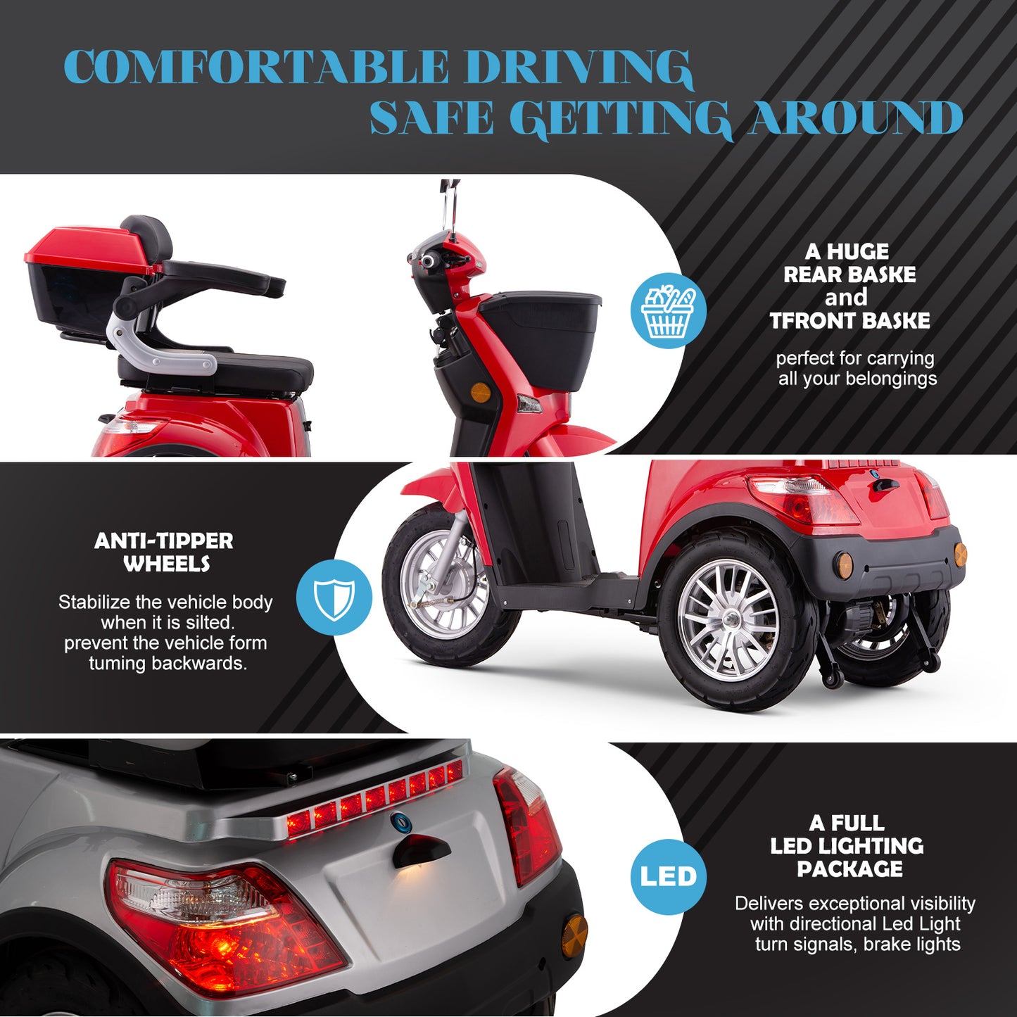 SUNDERWELL Mobility Scooters XW-E07