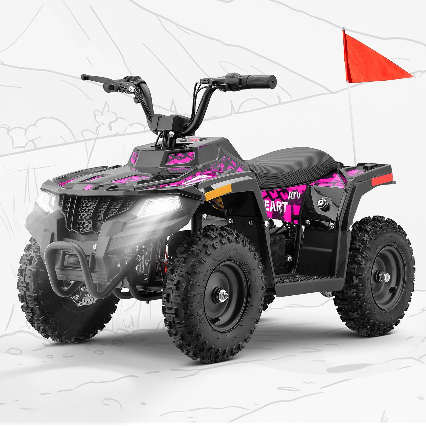 SUNDERWELL XW-A20 Electric ATV for Kids Teens 10-15MPH Safety Speed