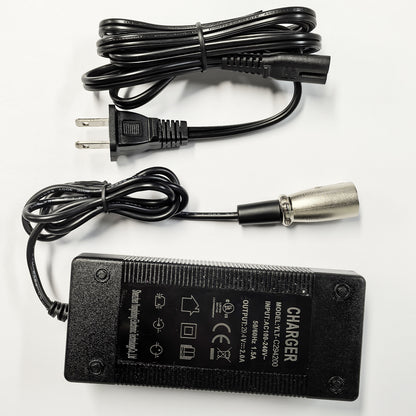 The tale maker 29.4V 2A 3-Pin XLR Battery Charger for Mobility Scooters