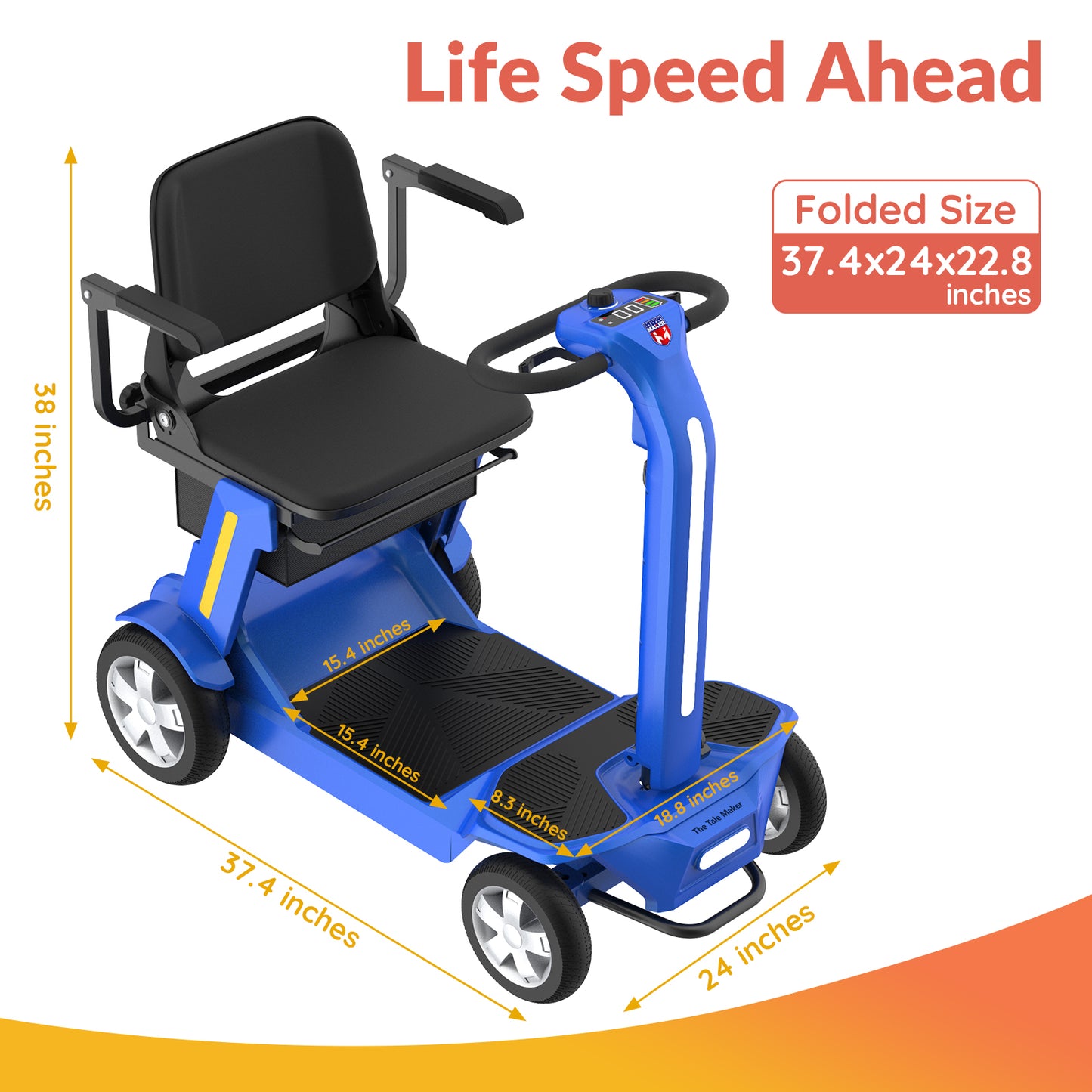 The Tale Maker Flex Powered Folding Mobility Scooter